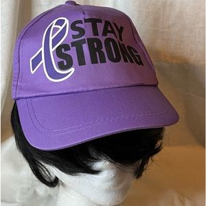 Purple Stay Strong Cap
